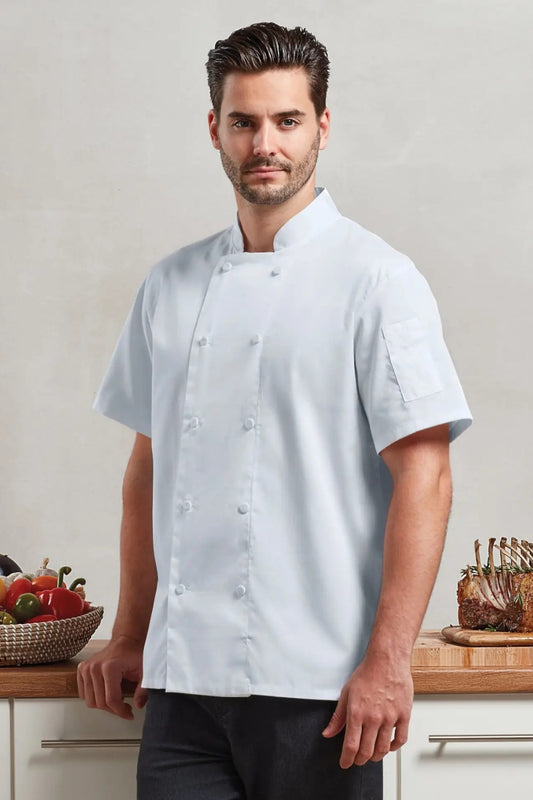 Veste chef cuisinier manches courtes - Coolchecker®