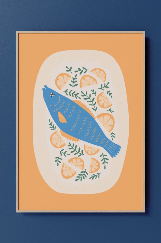 Tableaux Muraux - Décoration restaurant, cuisine | Art Mural "Saveurs de l’Océan"