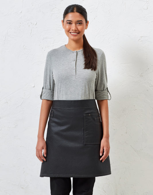 Tablier de cuisine mi-long en Denim