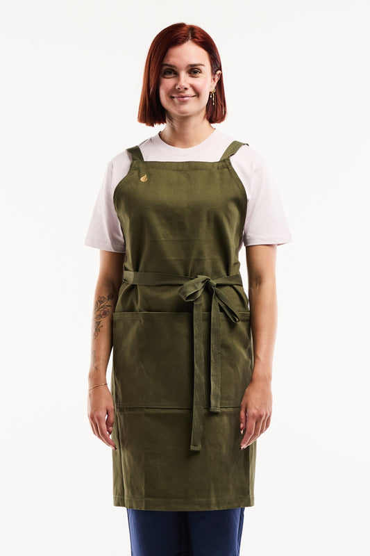 Tablier de cuisine Flamme – 100% Coton Épais, signé Unichef