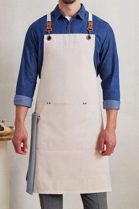 Tablier de cuisine personnalisé Bavette à Bretelles Croisées Clip’n’Clasp