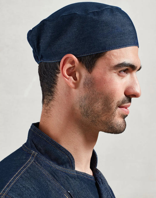 Calot de cuisinier - Jean bleu