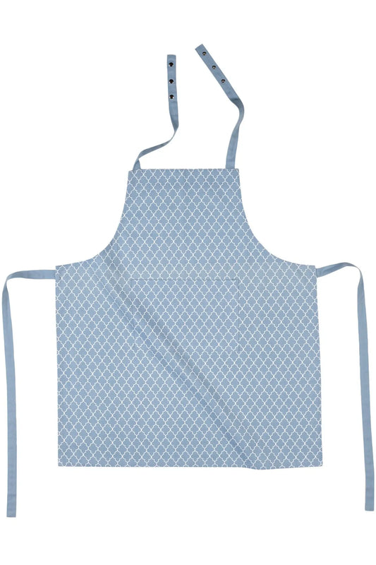 Tablier de cuisine Design Géométrique Bleu Clair