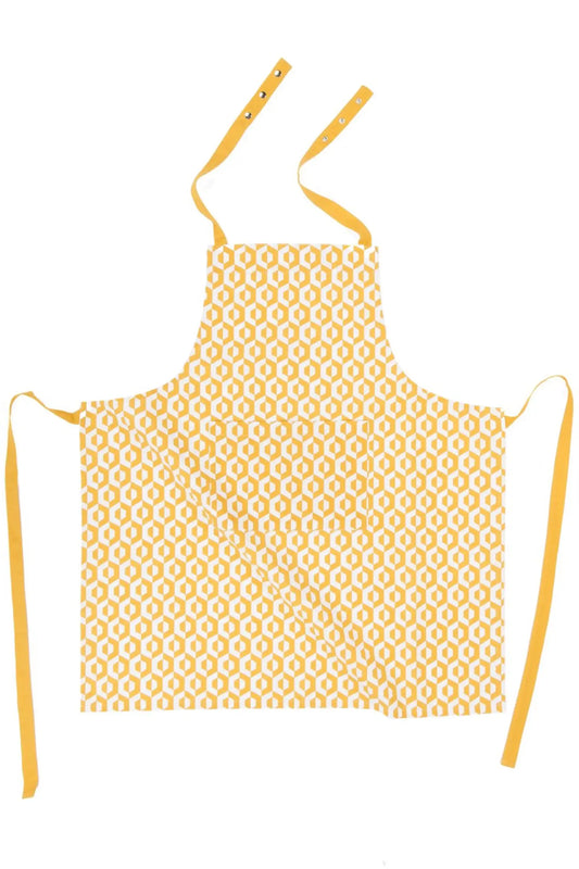Tablier de cuisine Design Géométrique Jaune