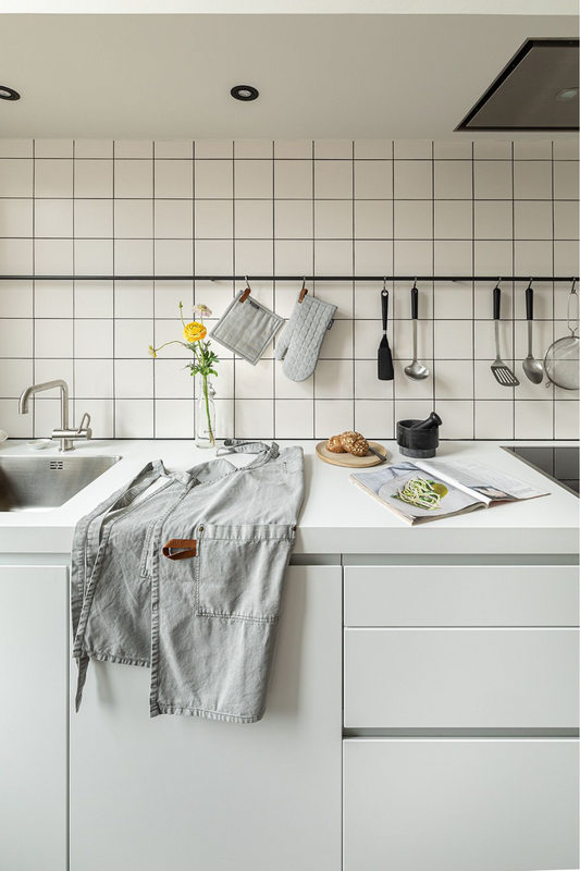 Gant de cuisine, Style Scandinave, Gris Clair