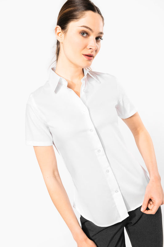 Chemise de service Femme manches Courtes sans repassage