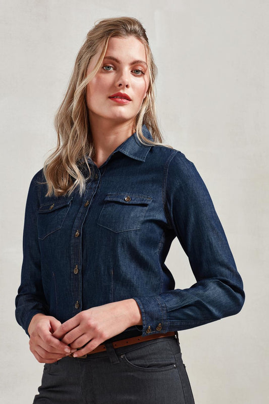 Chemise denim pour femme