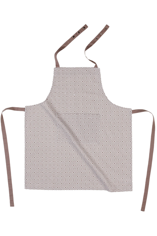 Tablier de cuisine, Design Géométrique, Taupe