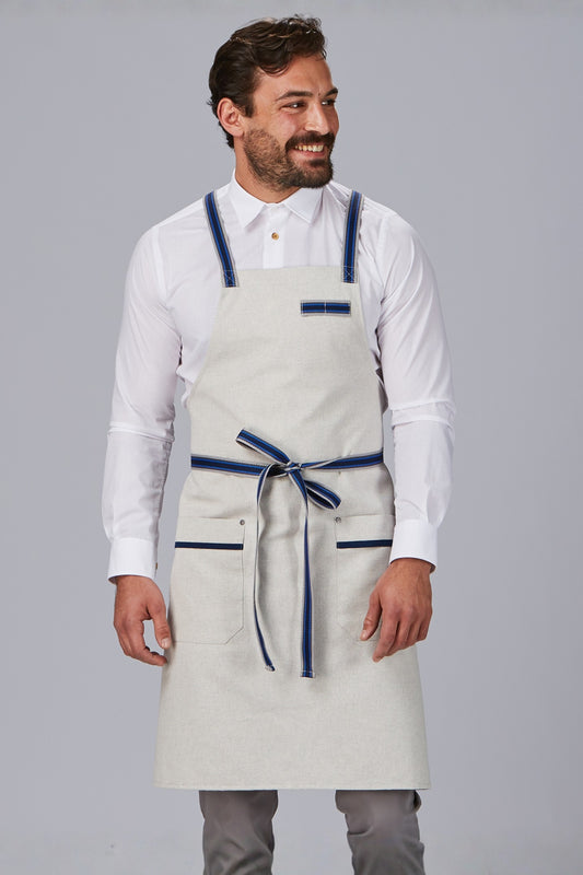 Tablier de cuisine à bavette PANAMA - personnalisé