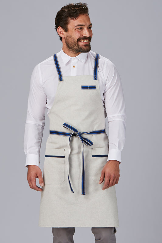 Tablier de cuisine à bavette PANAMA - personnalisé