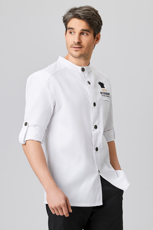 Veste de chef Bikerstyle, manches longues, personnalisable (XS-5XL)