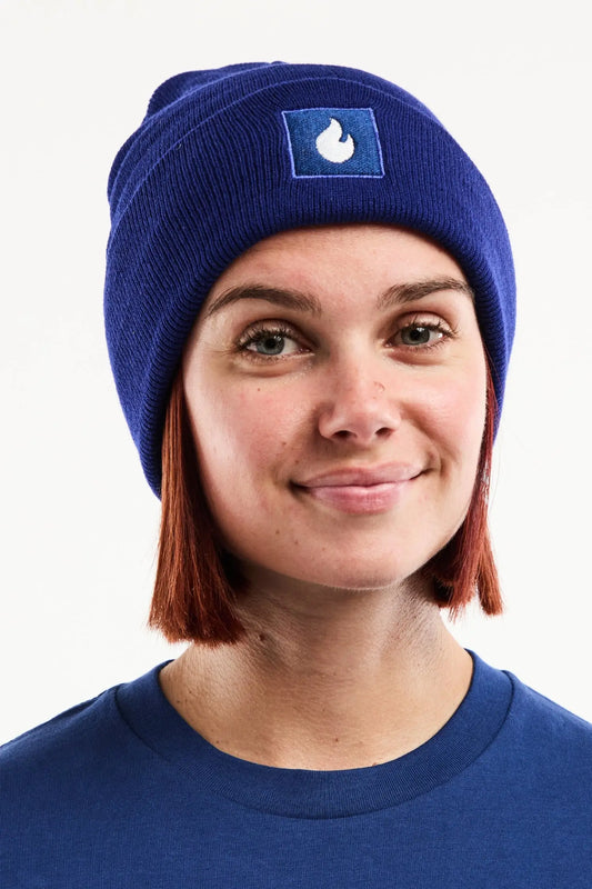 Bonnet Iconique Flamme - Bleu royal
