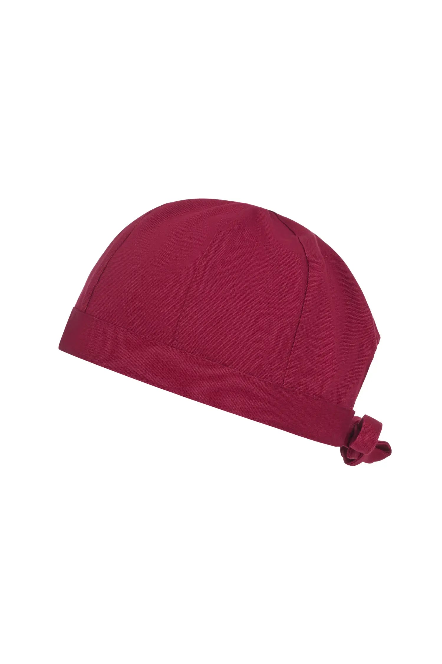 Calot de chef cheveux courts ajustable et personnalisable. - Rouge Cerise
