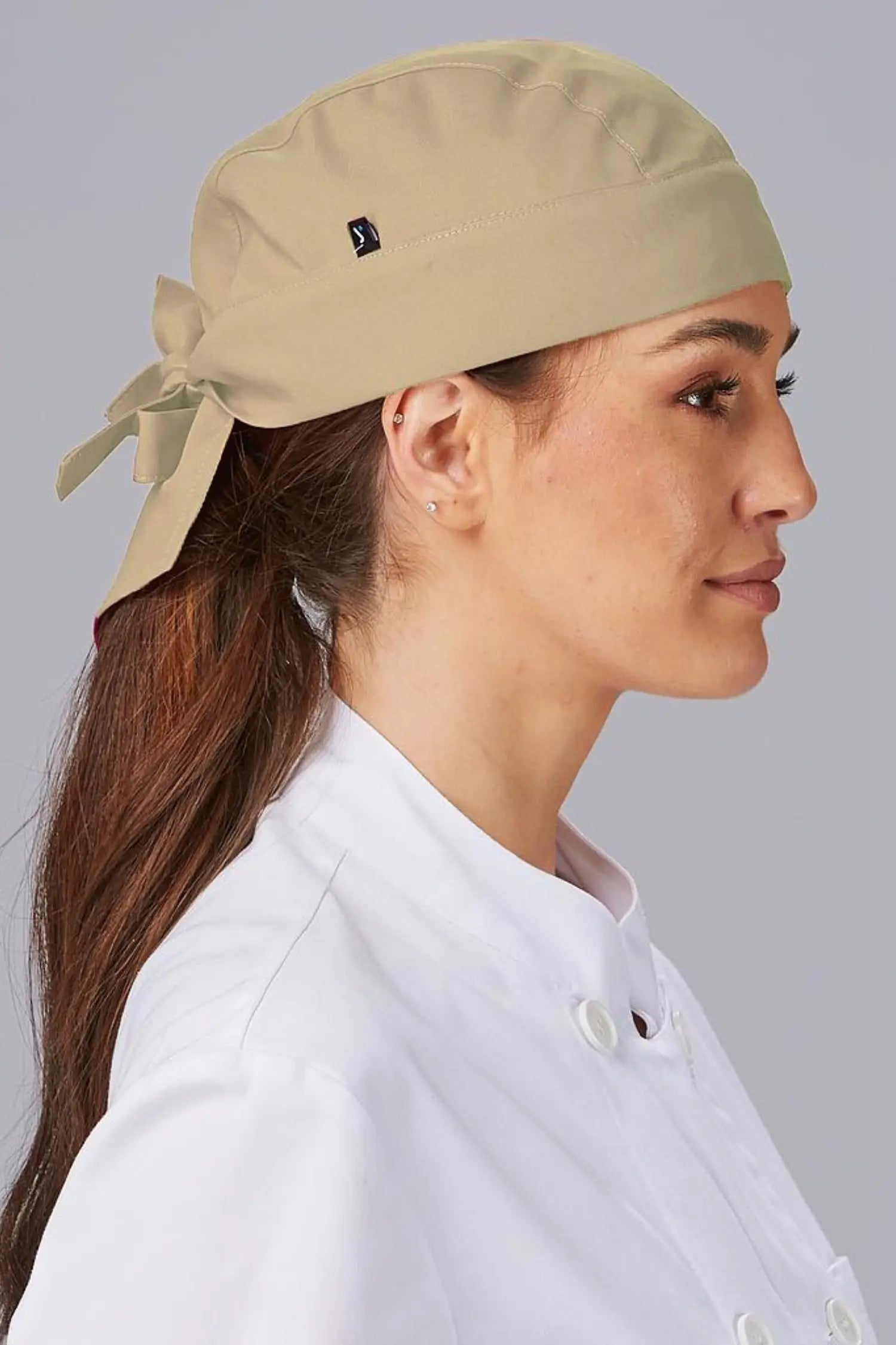 Calot de cuisine personnalisé unisexe - Beige