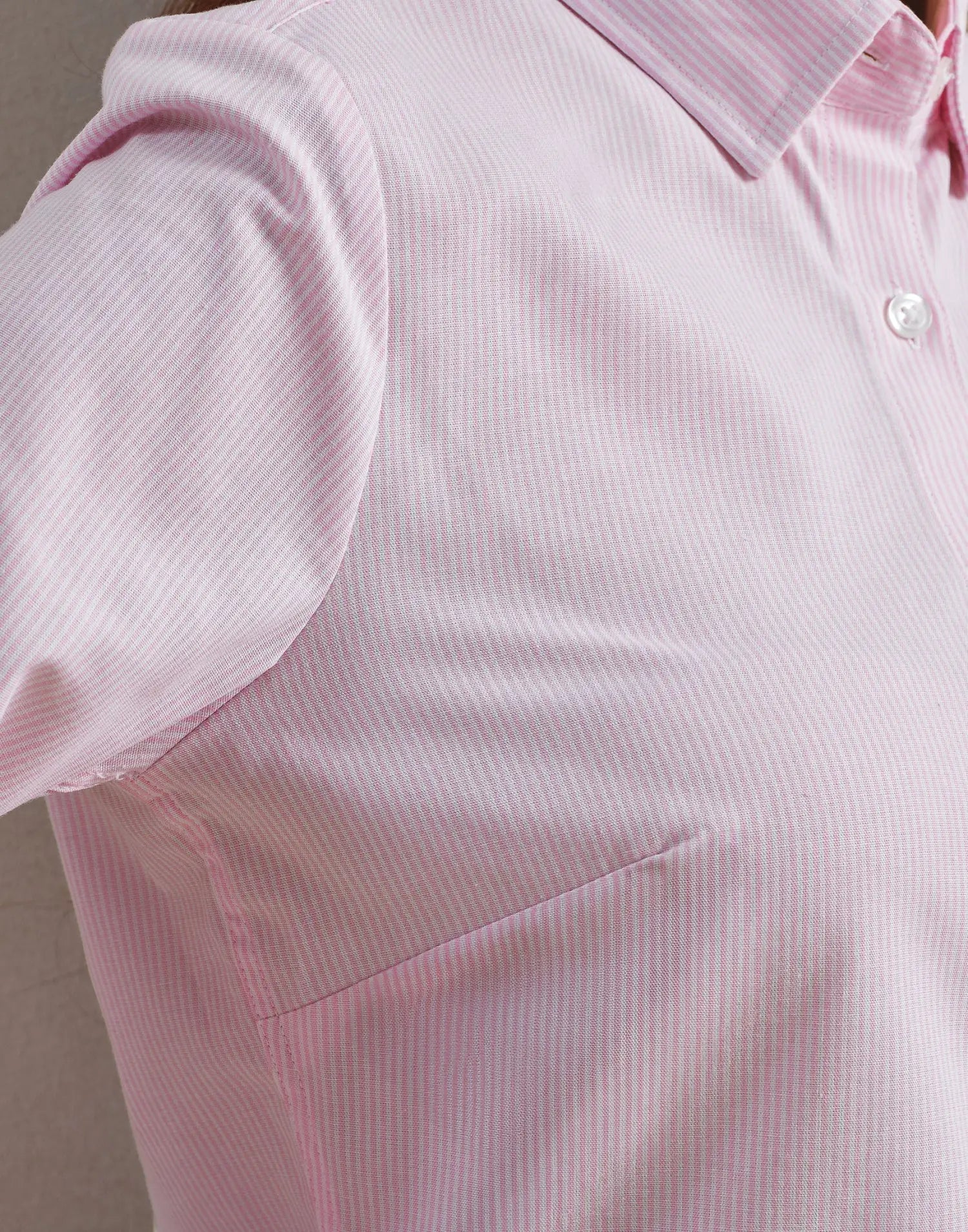 Chemise à rayures Oxford en coton majoritaire pour femme
