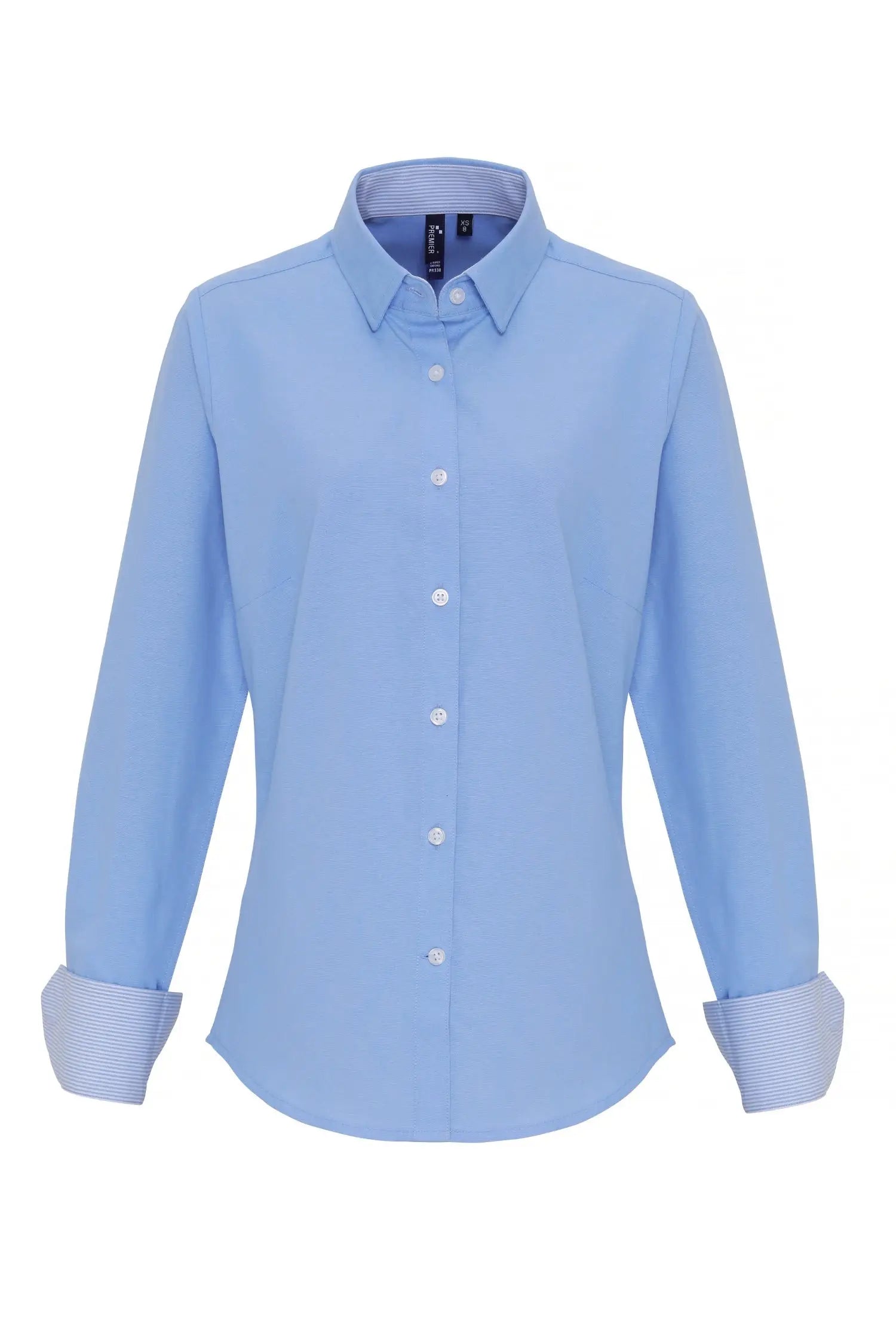 Chemise à rayures Oxford en coton majoritaire pour femme
