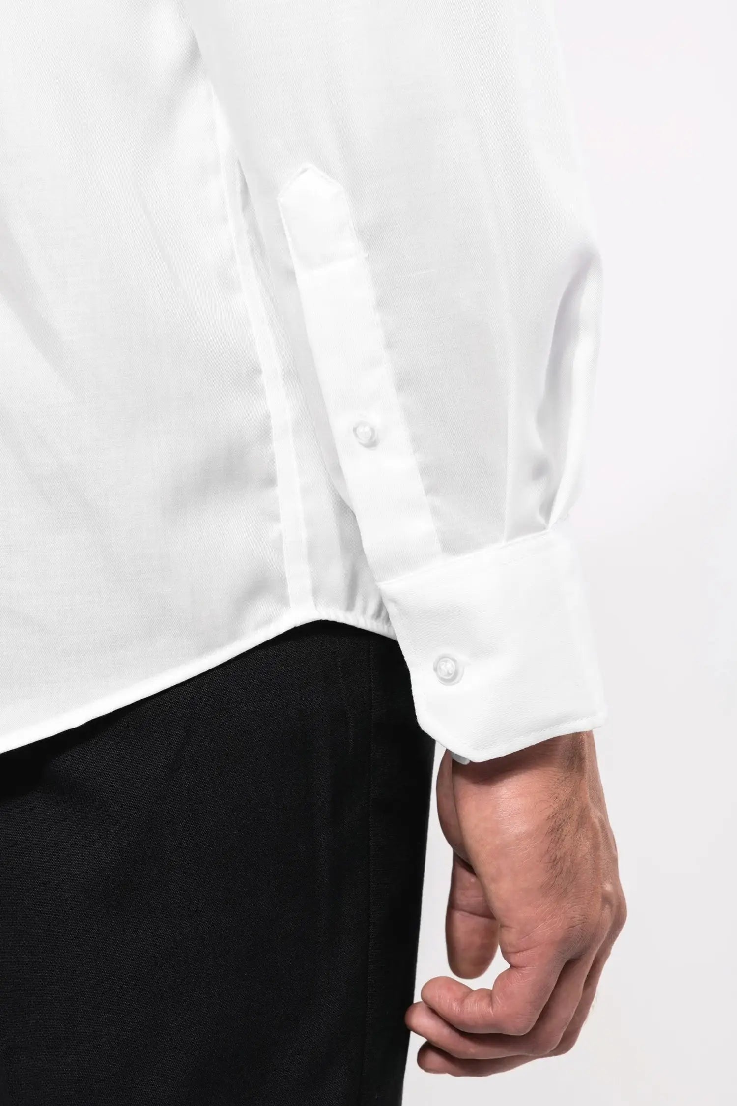 Chemise de service manches longues sans repassage - Homme