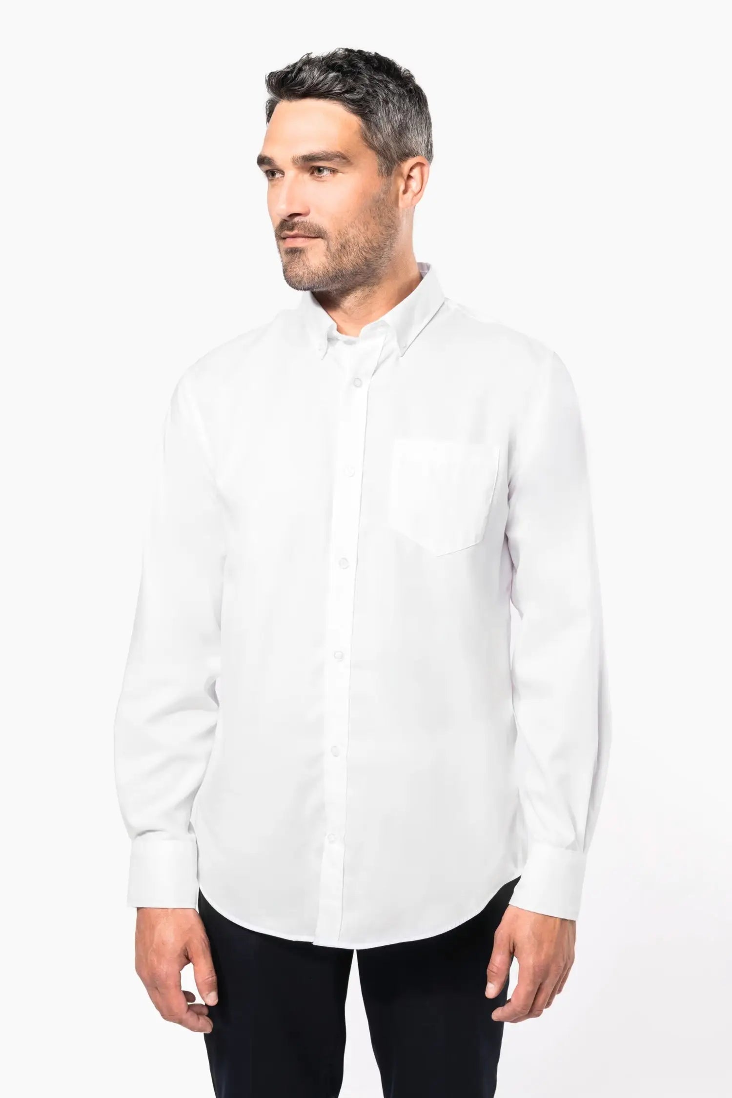 Chemise de service manches longues sans repassage - Homme - Blanc / S