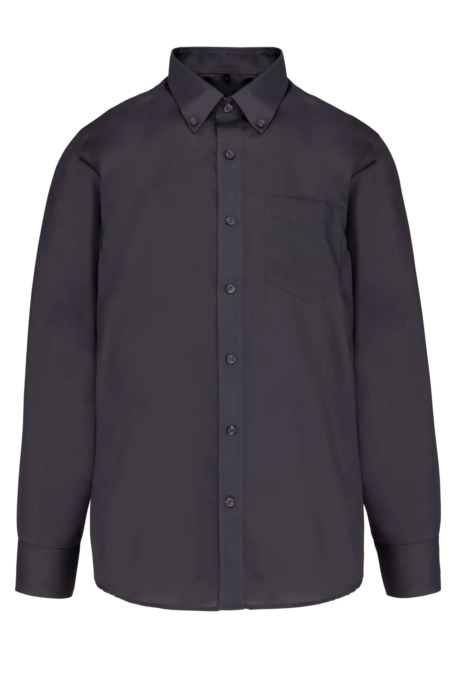 Chemise de service manches longues sans repassage - Homme - Noir / S