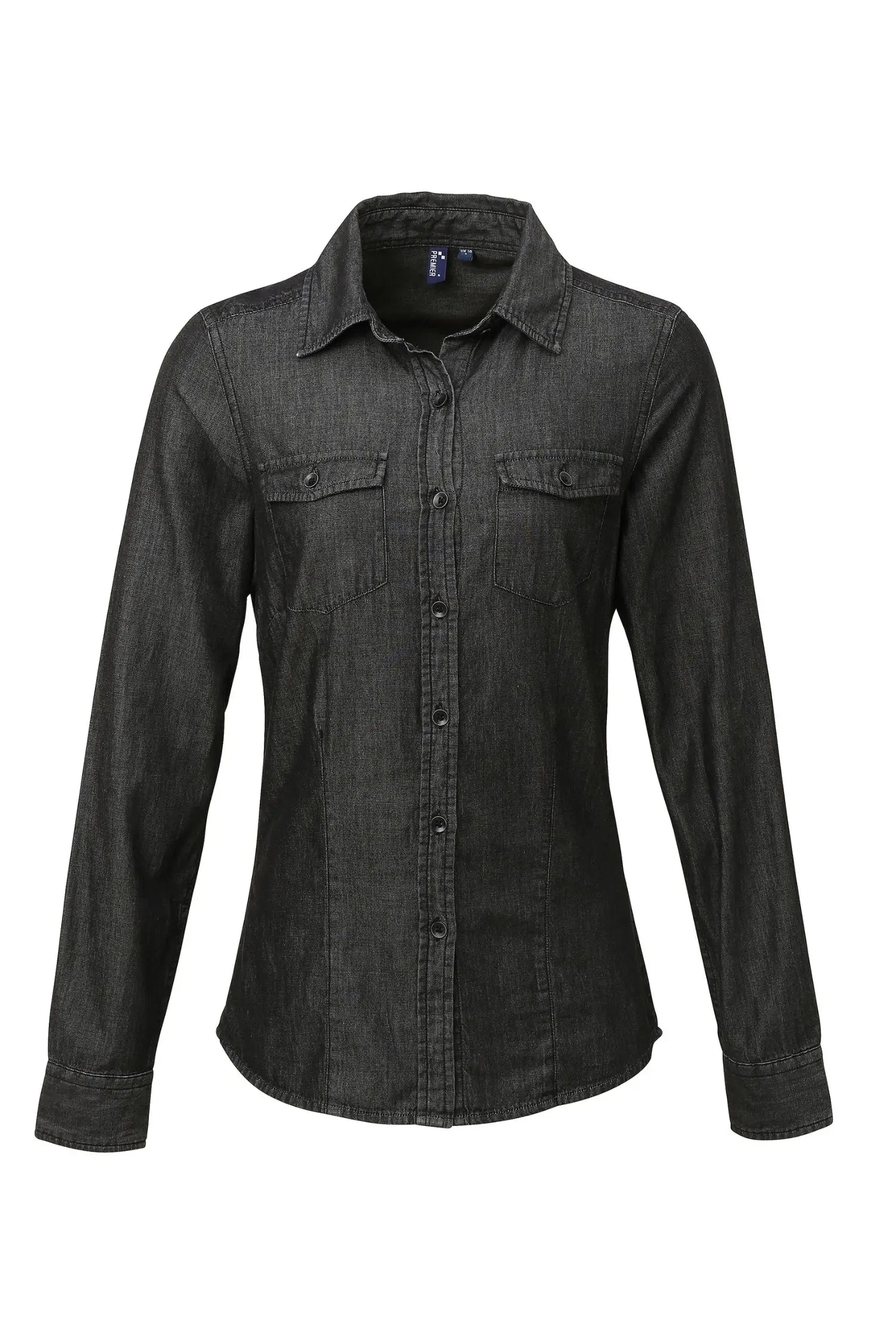 Chemise denim pour femme - Noir / XS