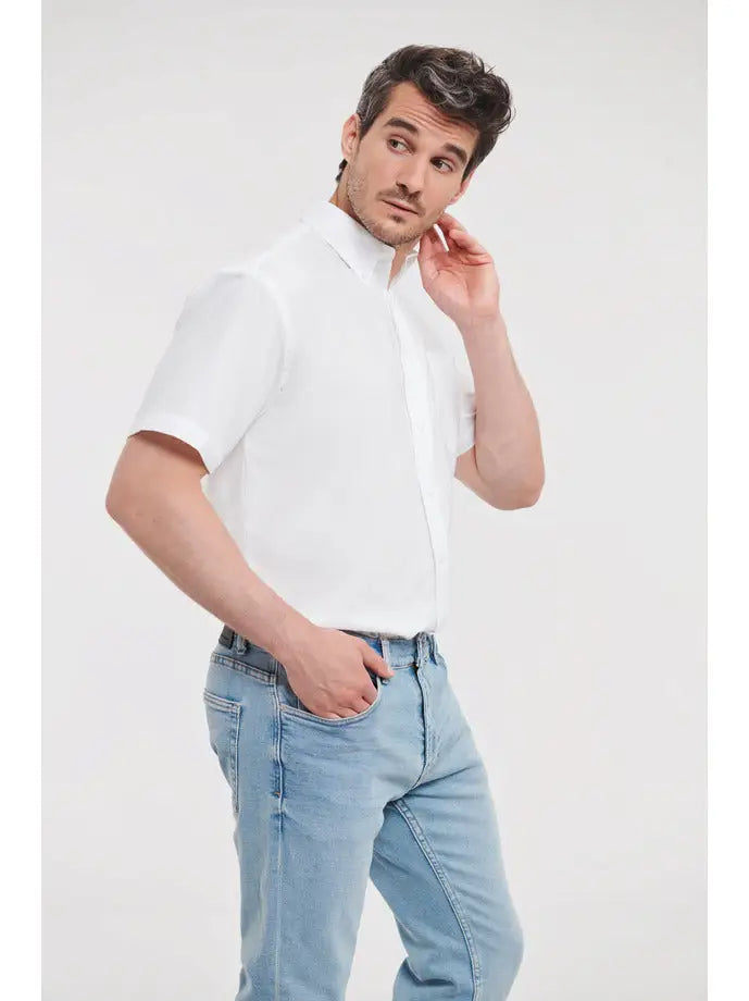 Chemise Oxford Classique à Manches Courtes personnalisable