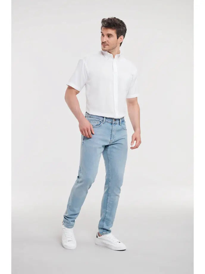 Chemise Oxford Classique à Manches Courtes personnalisable