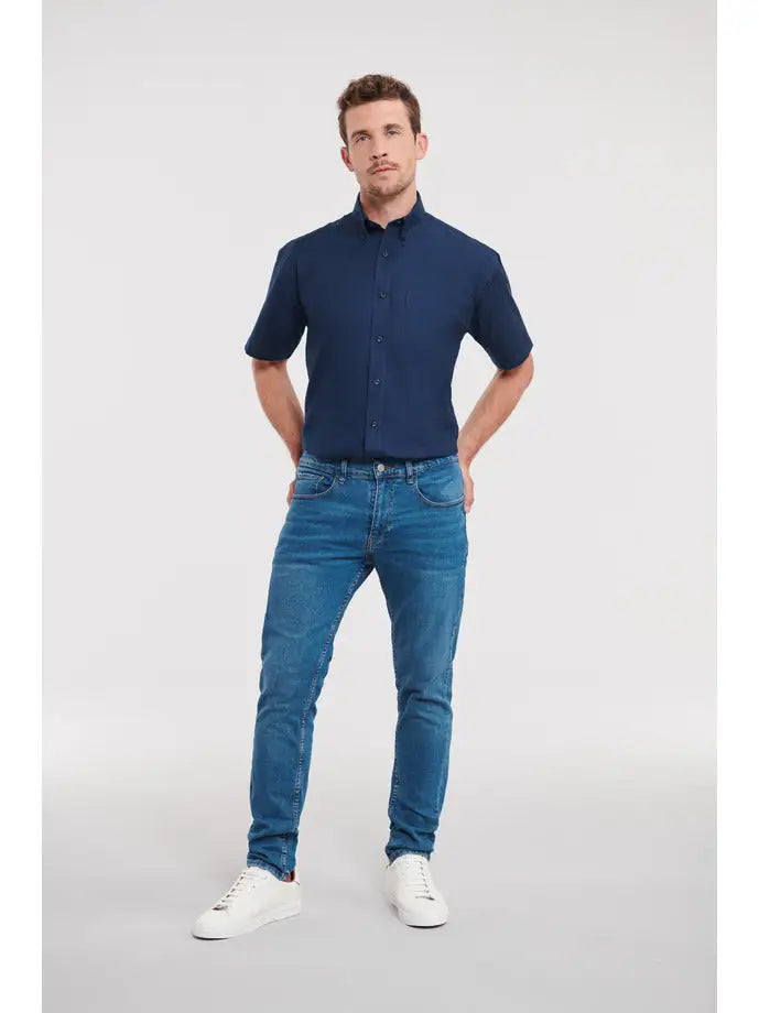 Chemise Oxford Classique à Manches Courtes personnalisable