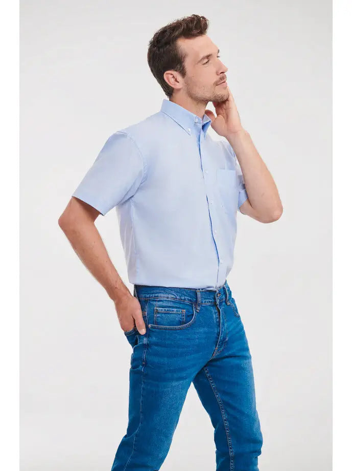 Chemise Oxford Classique à Manches Courtes personnalisable
