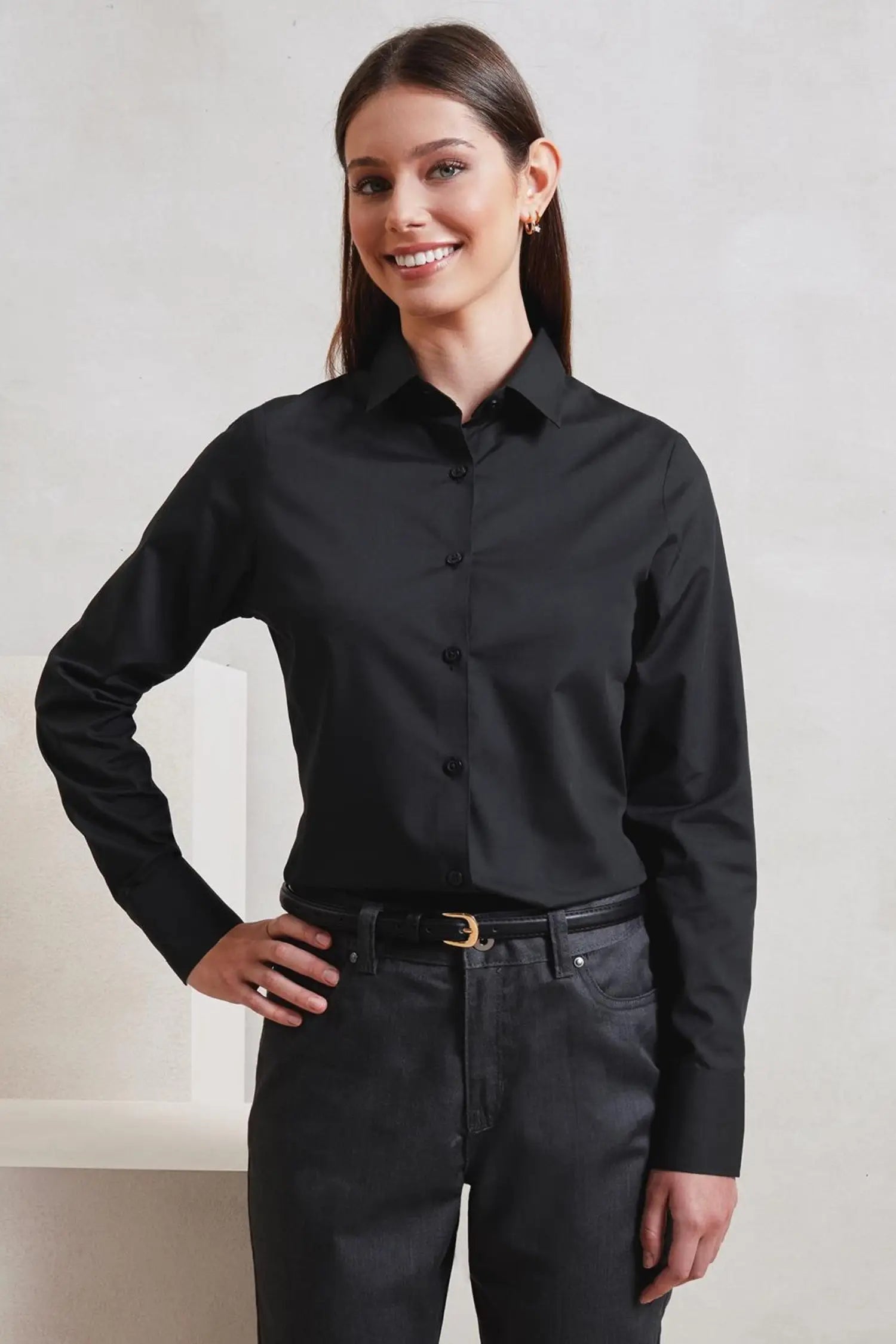 Chemise popeline RECYCLIGHT à manches longues pour femme
