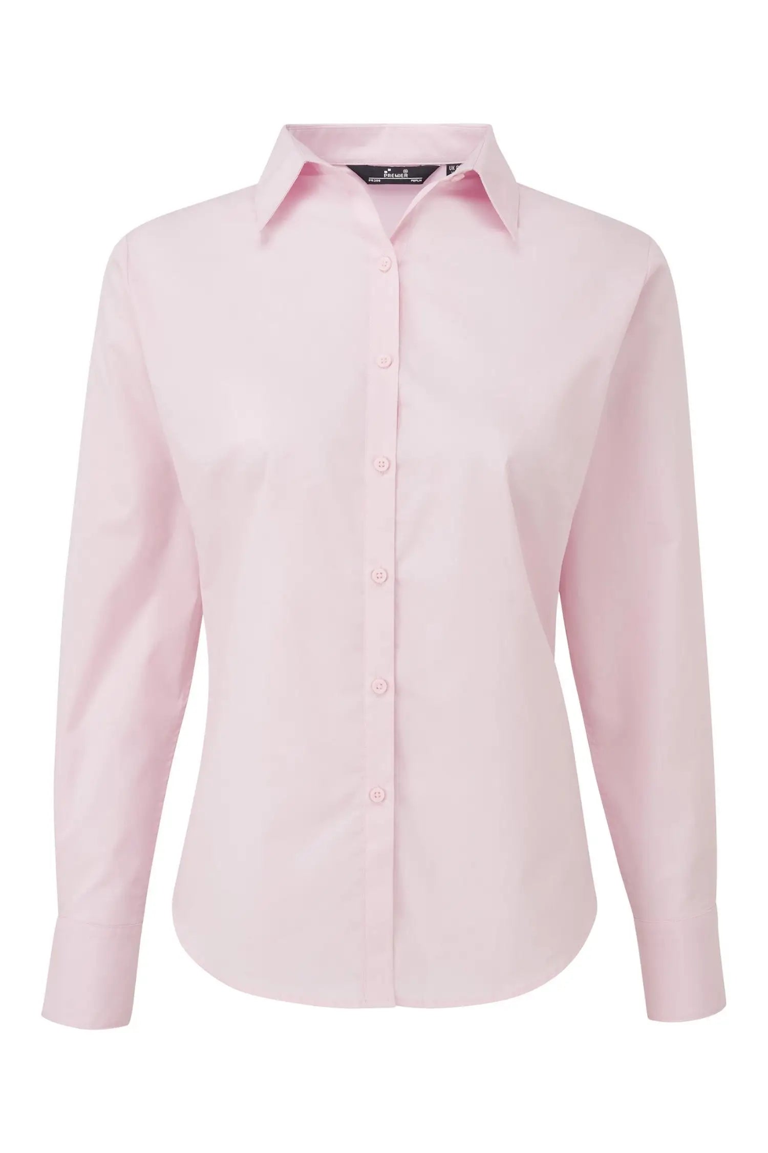 Chemisier popeline à manches longues pour femme