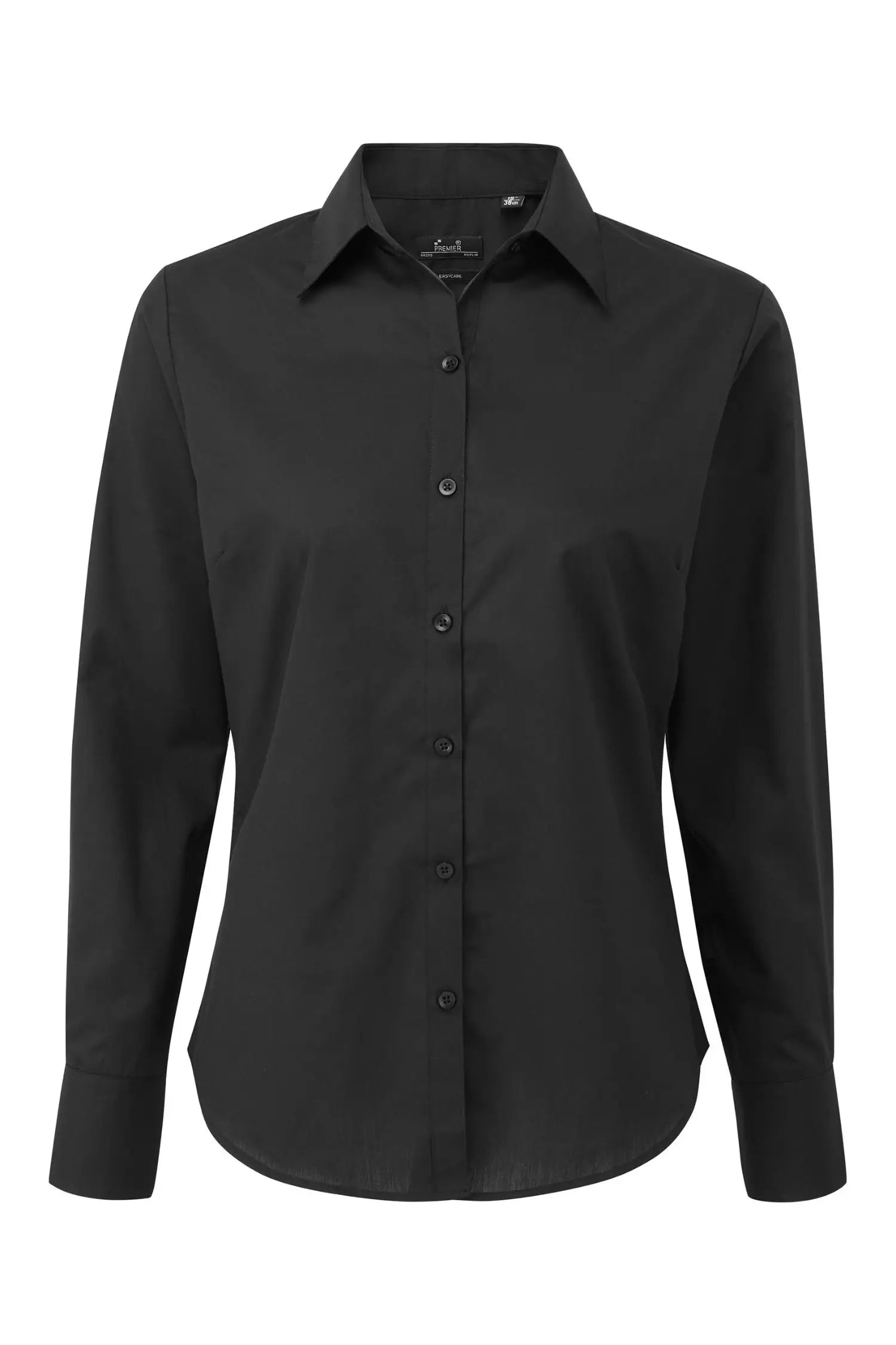 Chemisier popeline à manches longues pour femme