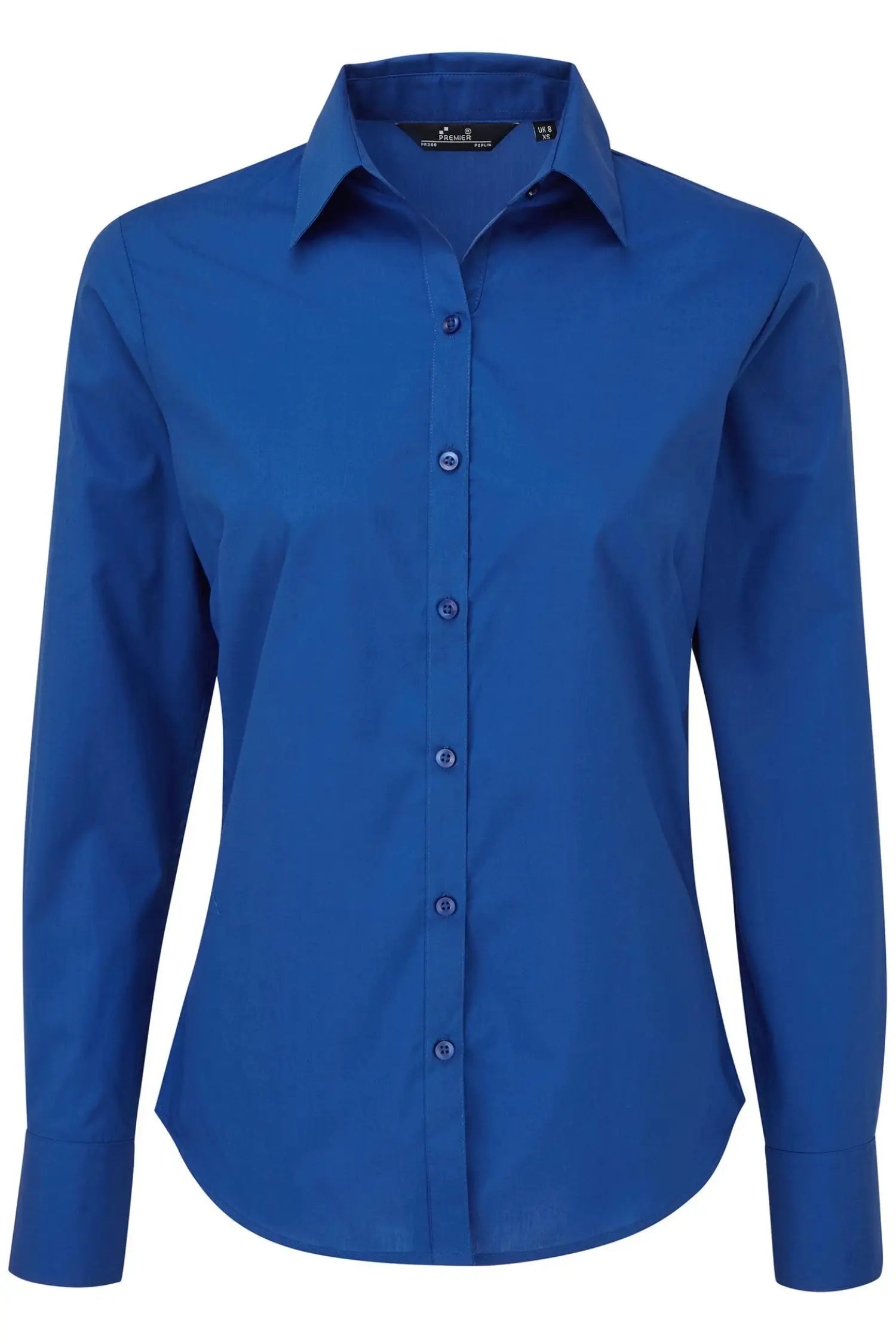 Chemisier popeline à manches longues pour femme