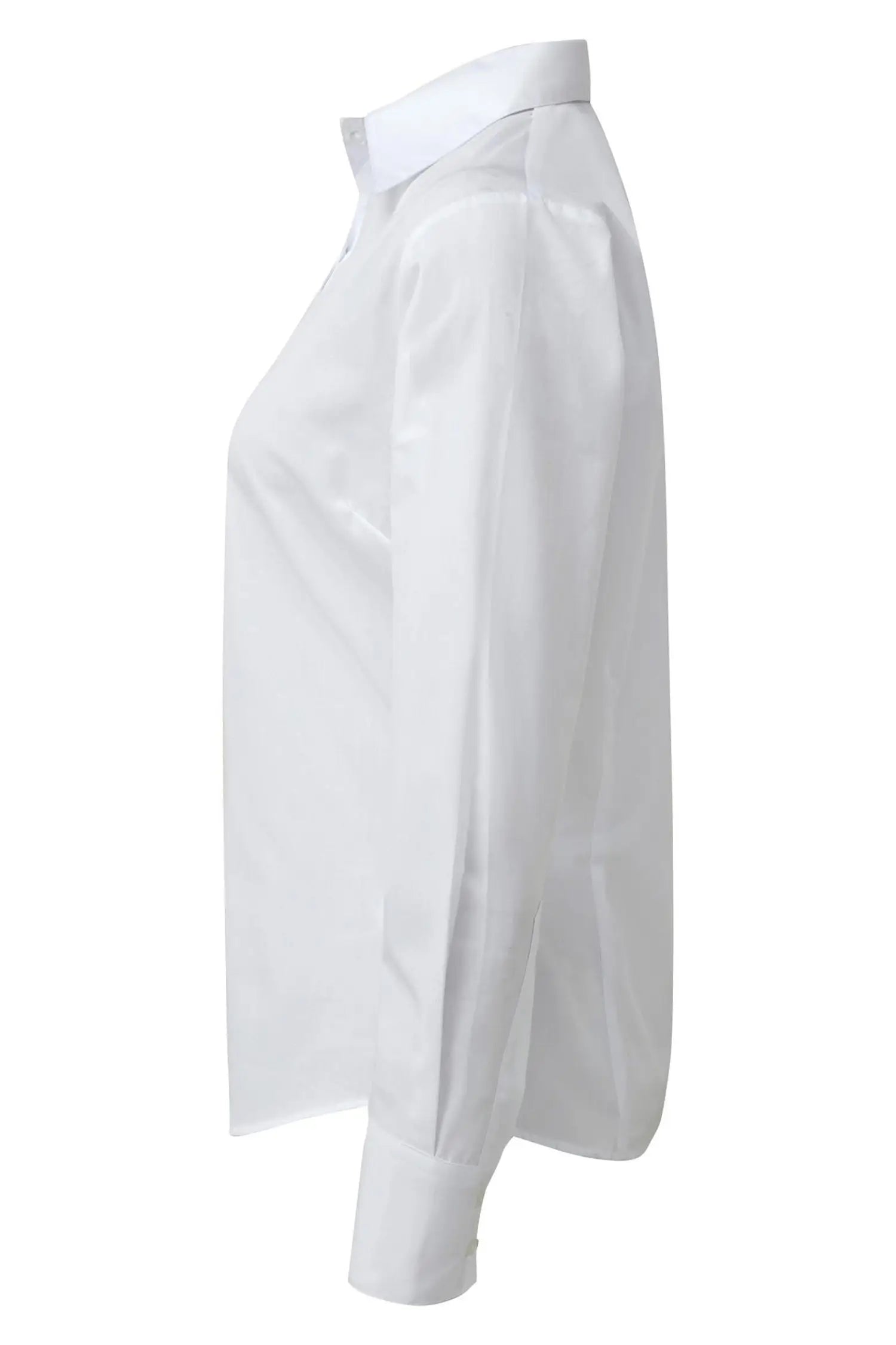 Chemisier popeline à manches longues pour femme