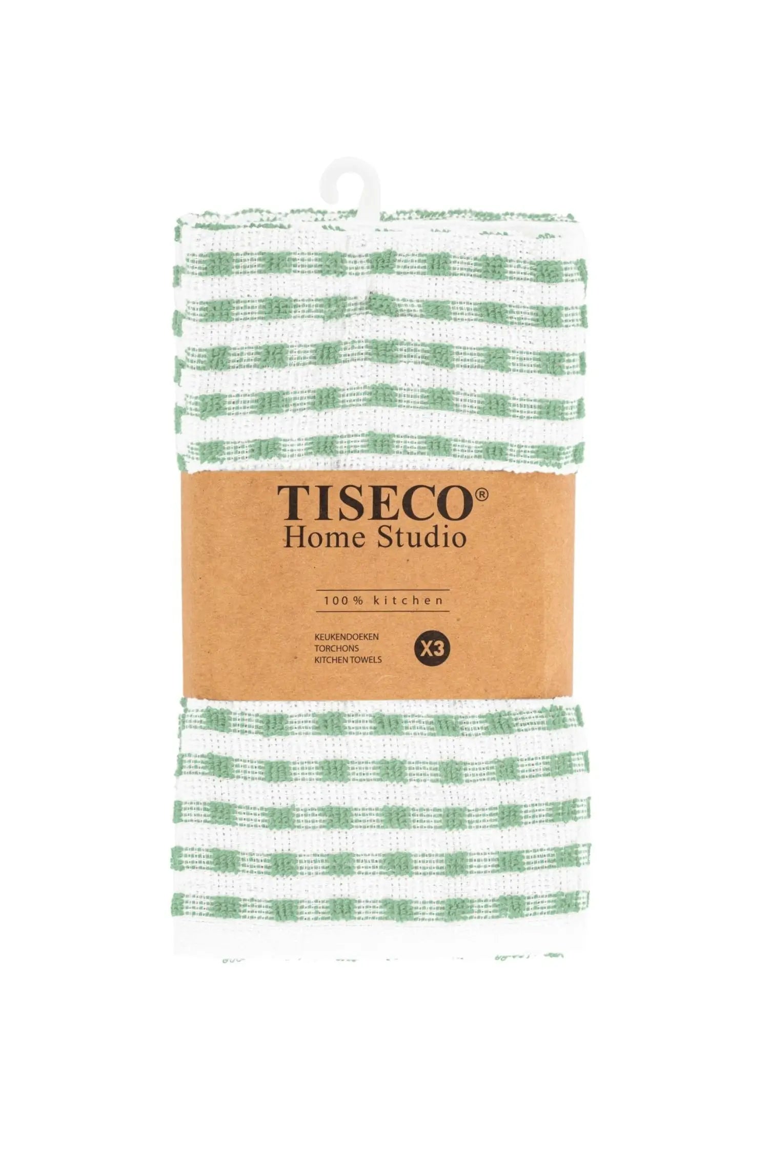 Ensemble de Torchons OMAN - Set de 3 - 50x70 cm - Vert