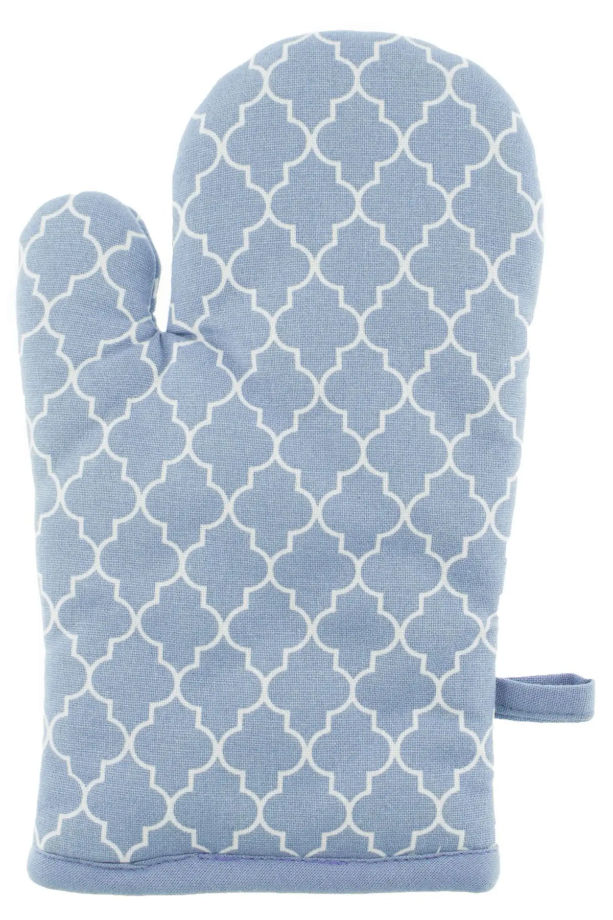 Gant de cuisine Design Géométrique Bleu Clair