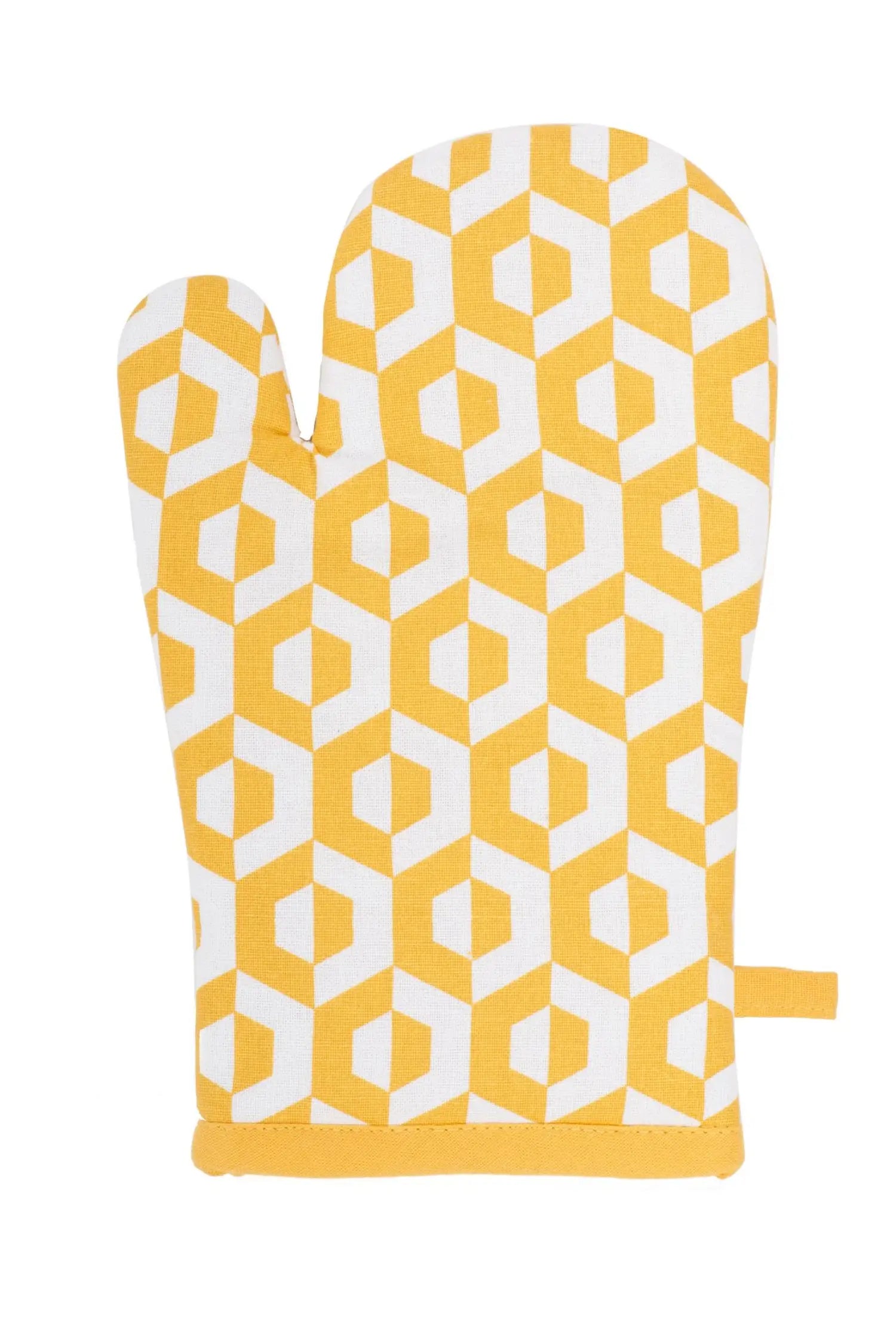 Gant de cuisine Design Géométrique Jaune