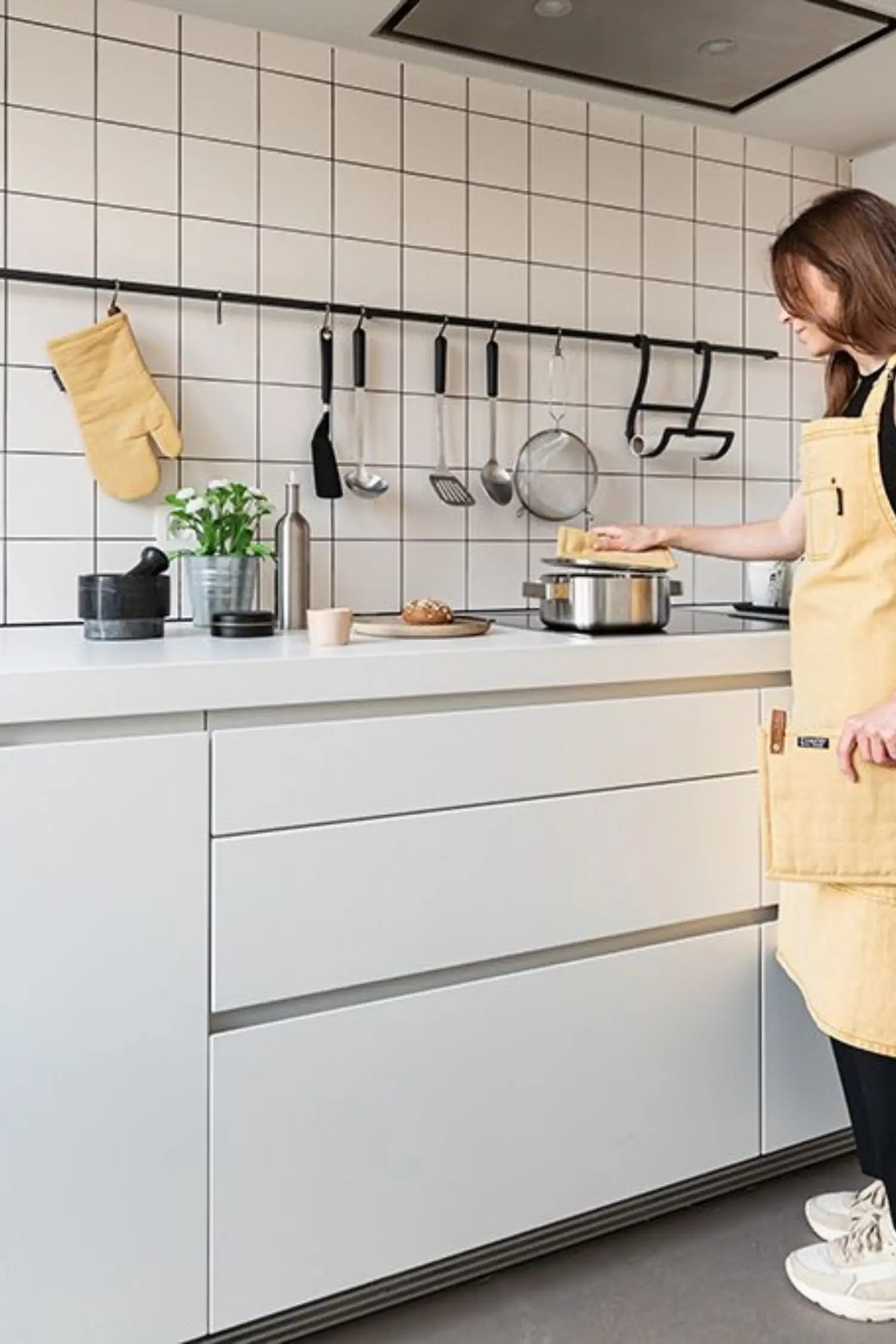 Gant de cuisine Style Scandinave Jaune