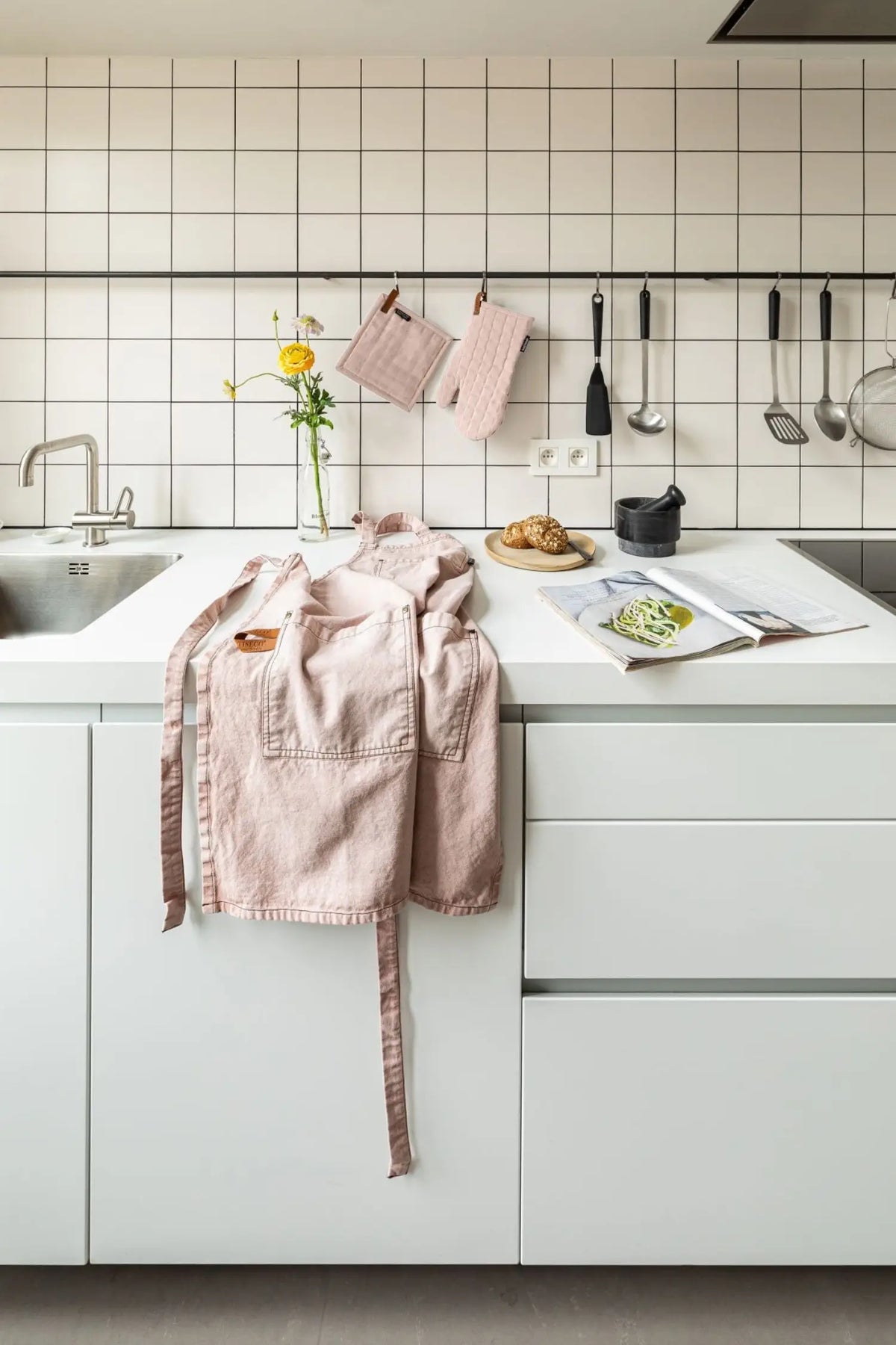 Gant de cuisine Style Scandinave Rose