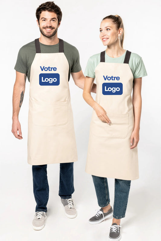 Tablier de cuisine personnalisé "Héritage", 100% coton Bio
