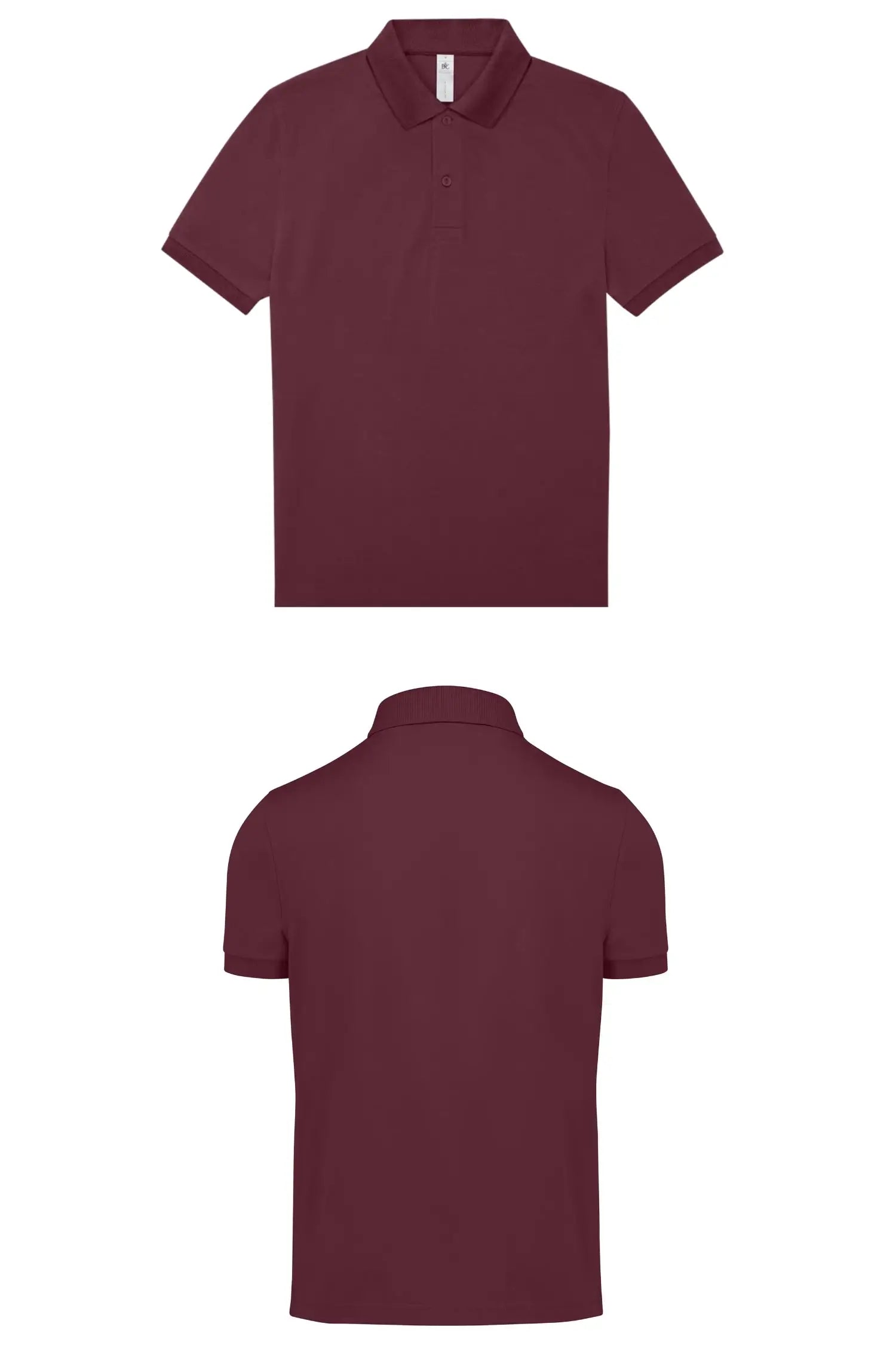 MY POLO personnalisé - Unisexe - manches courtes personnalisable - Bordeaux / S