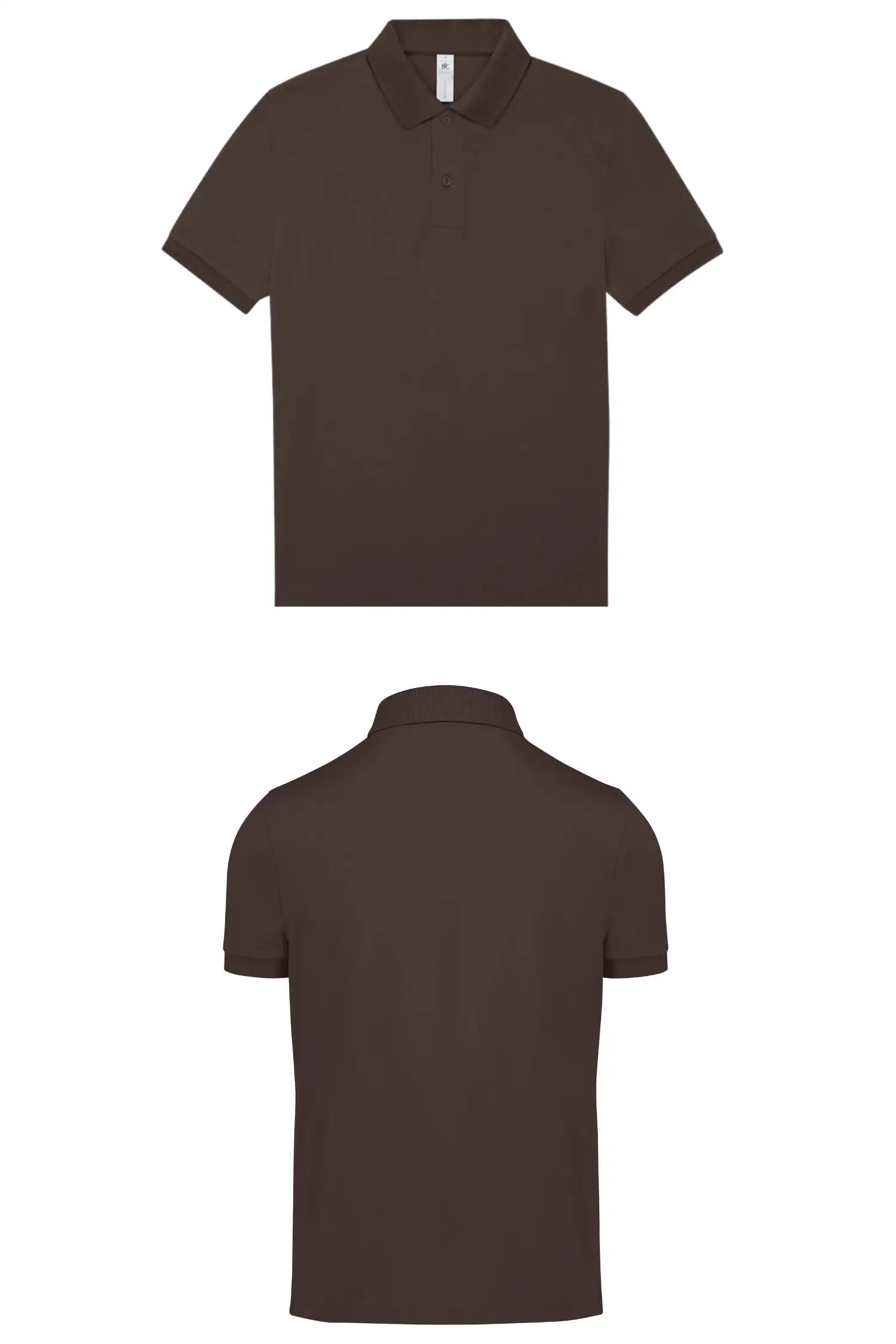 MY POLO personnalisé - Unisexe - manches courtes personnalisable - Coffee / S