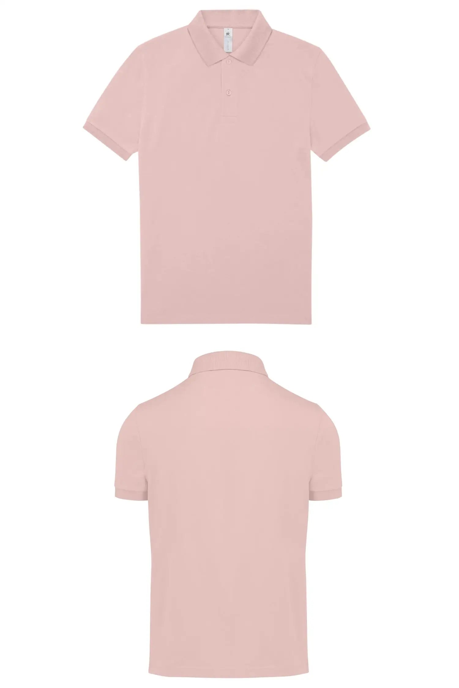MY POLO personnalisé - Unisexe - manches courtes personnalisable - Rose clair / S