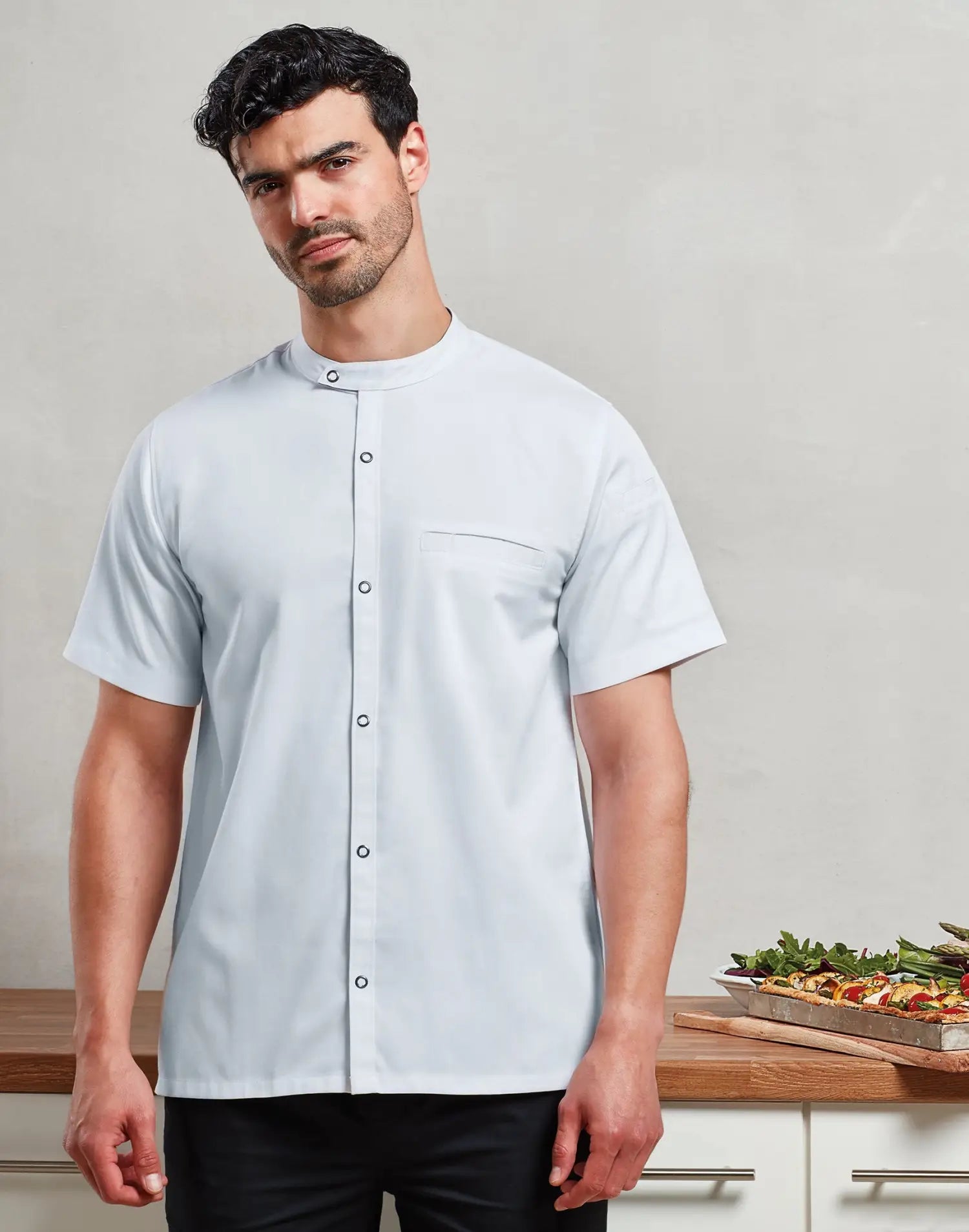 Pack Chef Professionnel – Veste de cuisine à manches courtes + Pantalon cargo