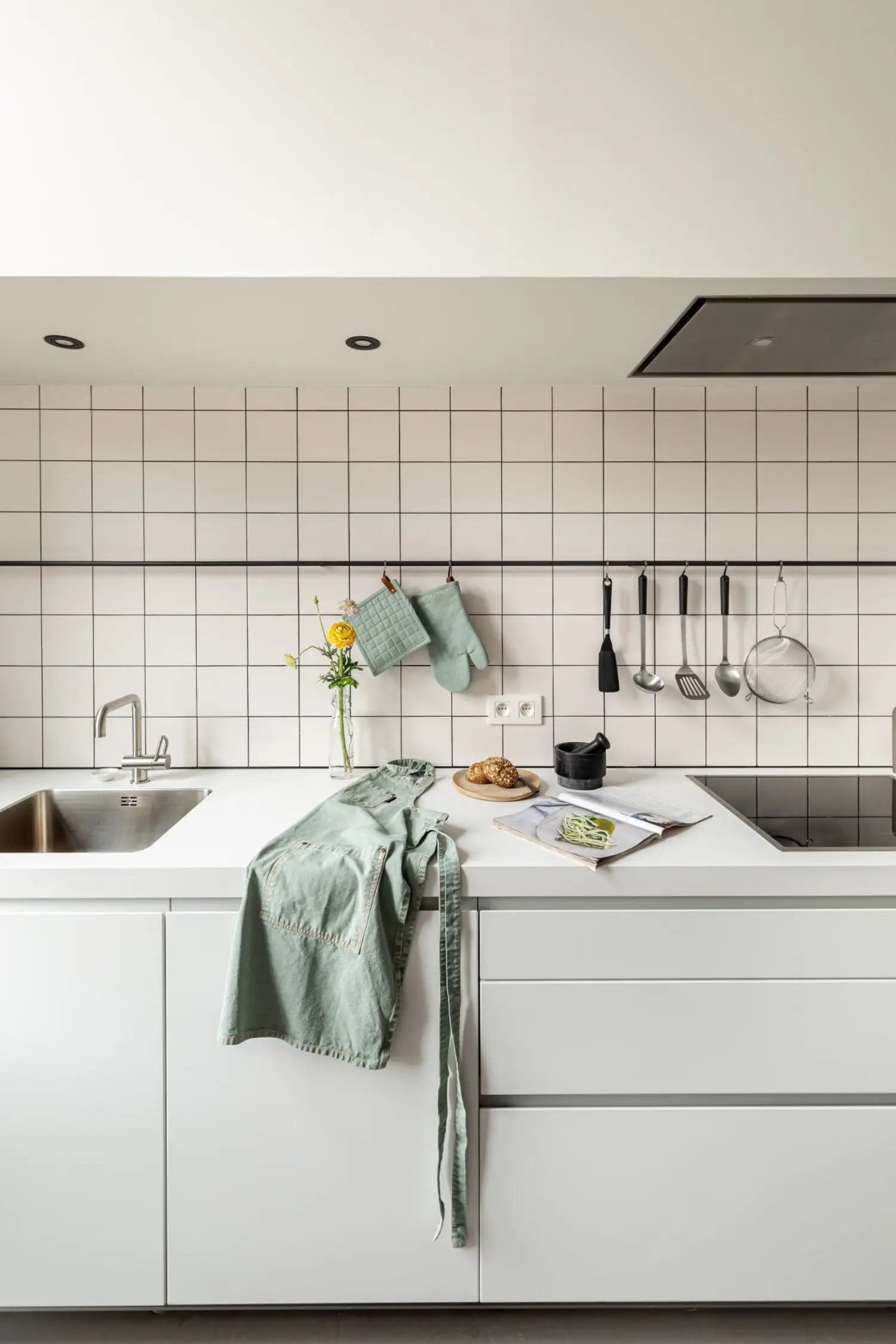 Pack de Cuisine Style Scandinave Vert Pierre