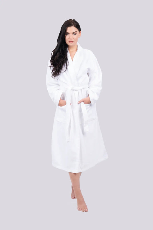 Peignoir de bain classique - Blanc / XS/S