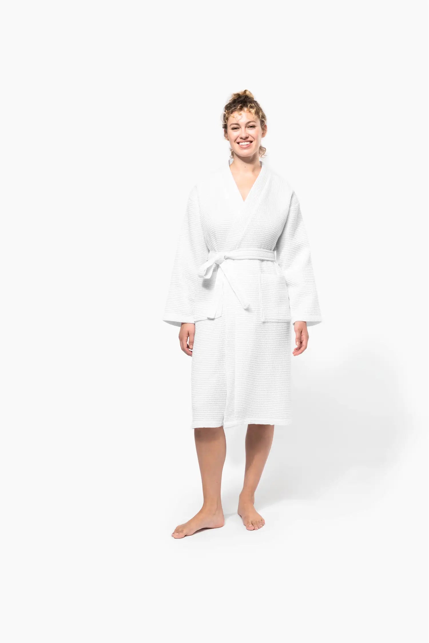 Peignoir de bain - Kimono - Blanc / M/L
