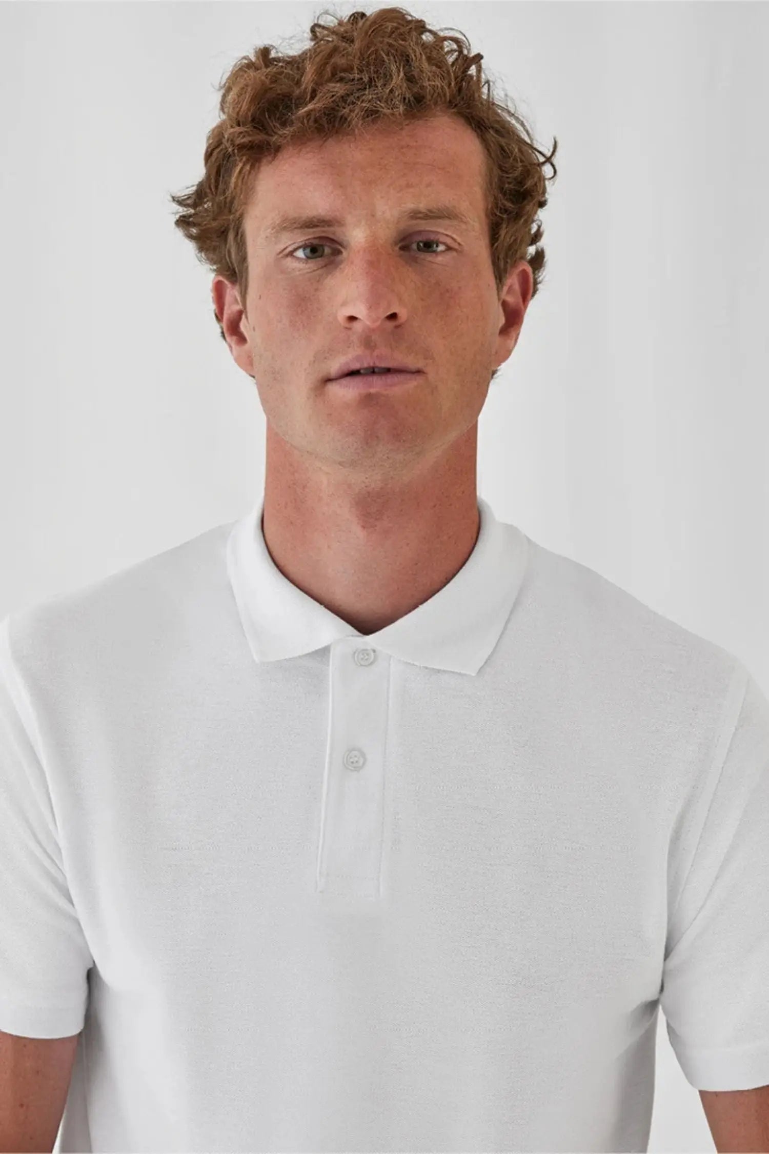 Polo Homme - B&C - ID.001 - 180 g/m² - Blanc / XS