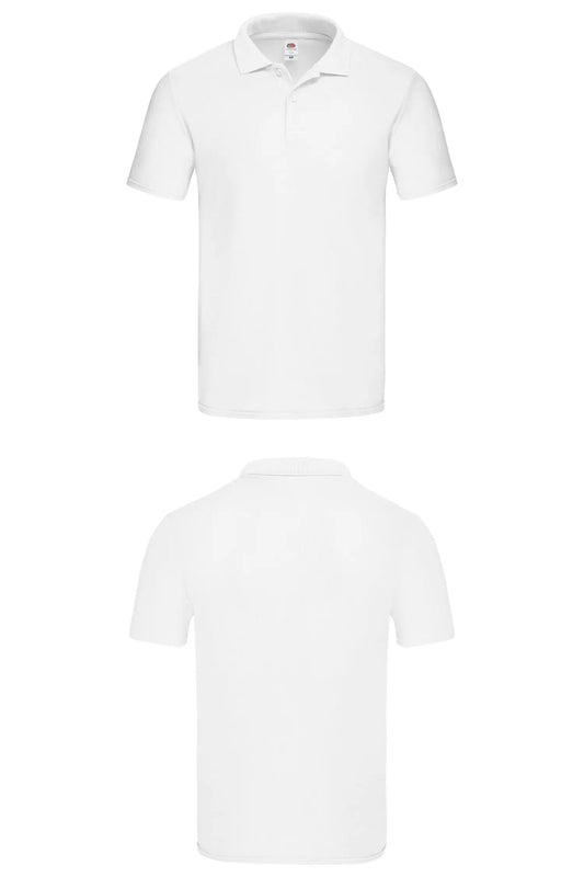 Polo personnalisé unisexe - Fruit of the Loom - Original - Blanc / S