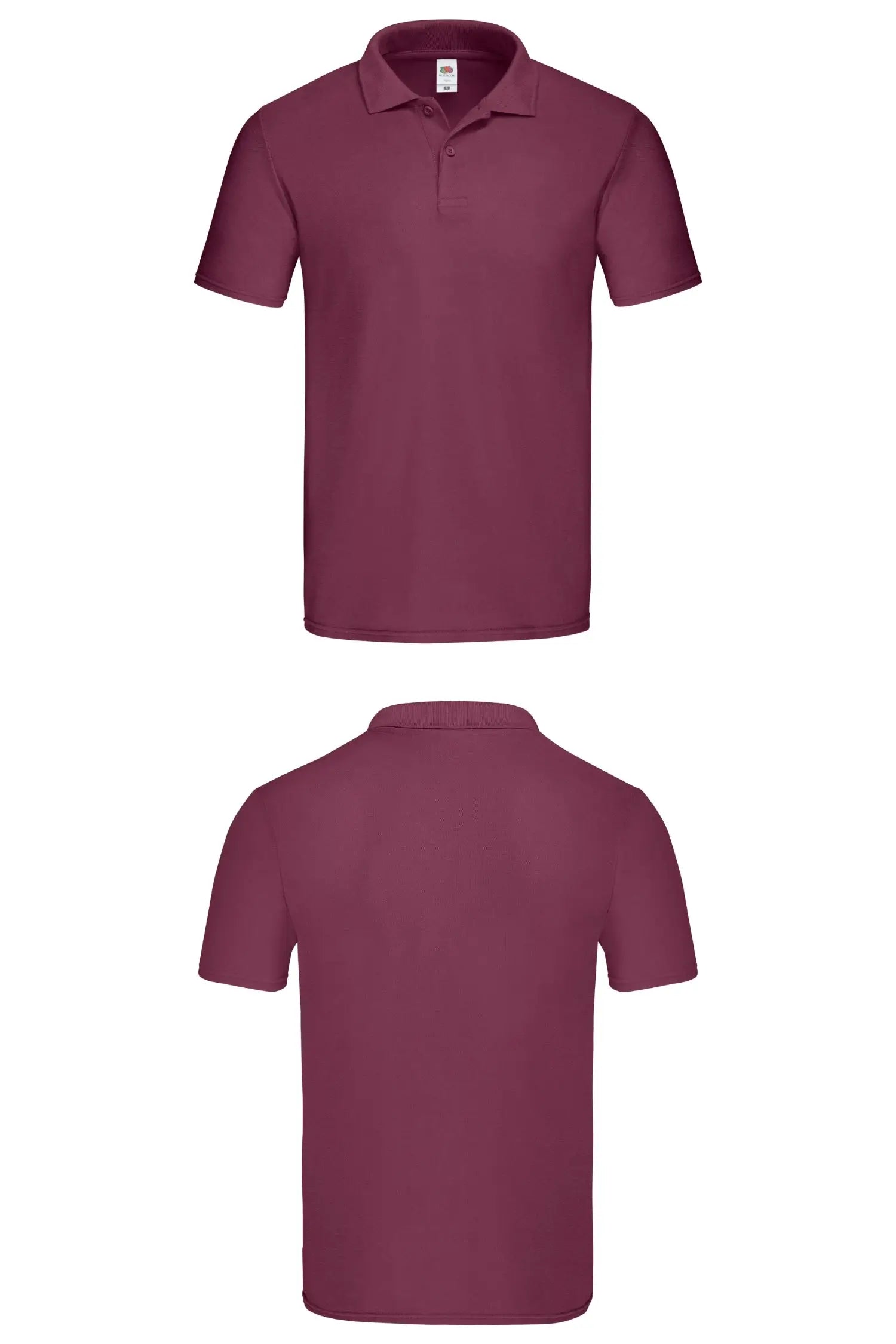 Polo personnalisé unisexe - Fruit of the Loom - Original - Bordeaux / S