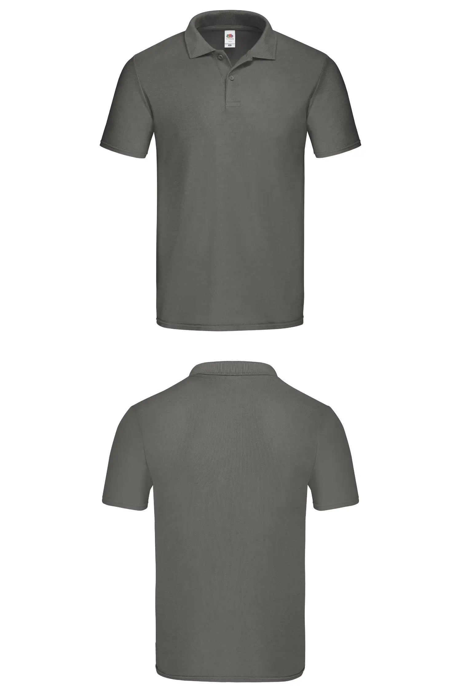 Polo personnalisé unisexe - Fruit of the Loom - Original - Gris / S